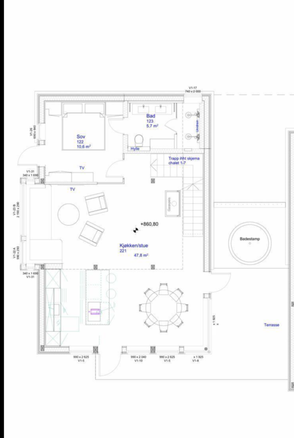 Plantegning 2. etg. Galleribilde
