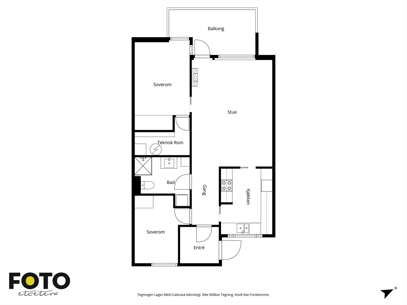 Illustrert planskisse Galleribilde