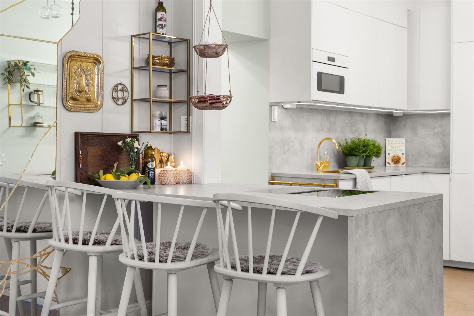 Kjøkkenet er oppgradert i 2022 med innredning fra Ikea Galleribilde