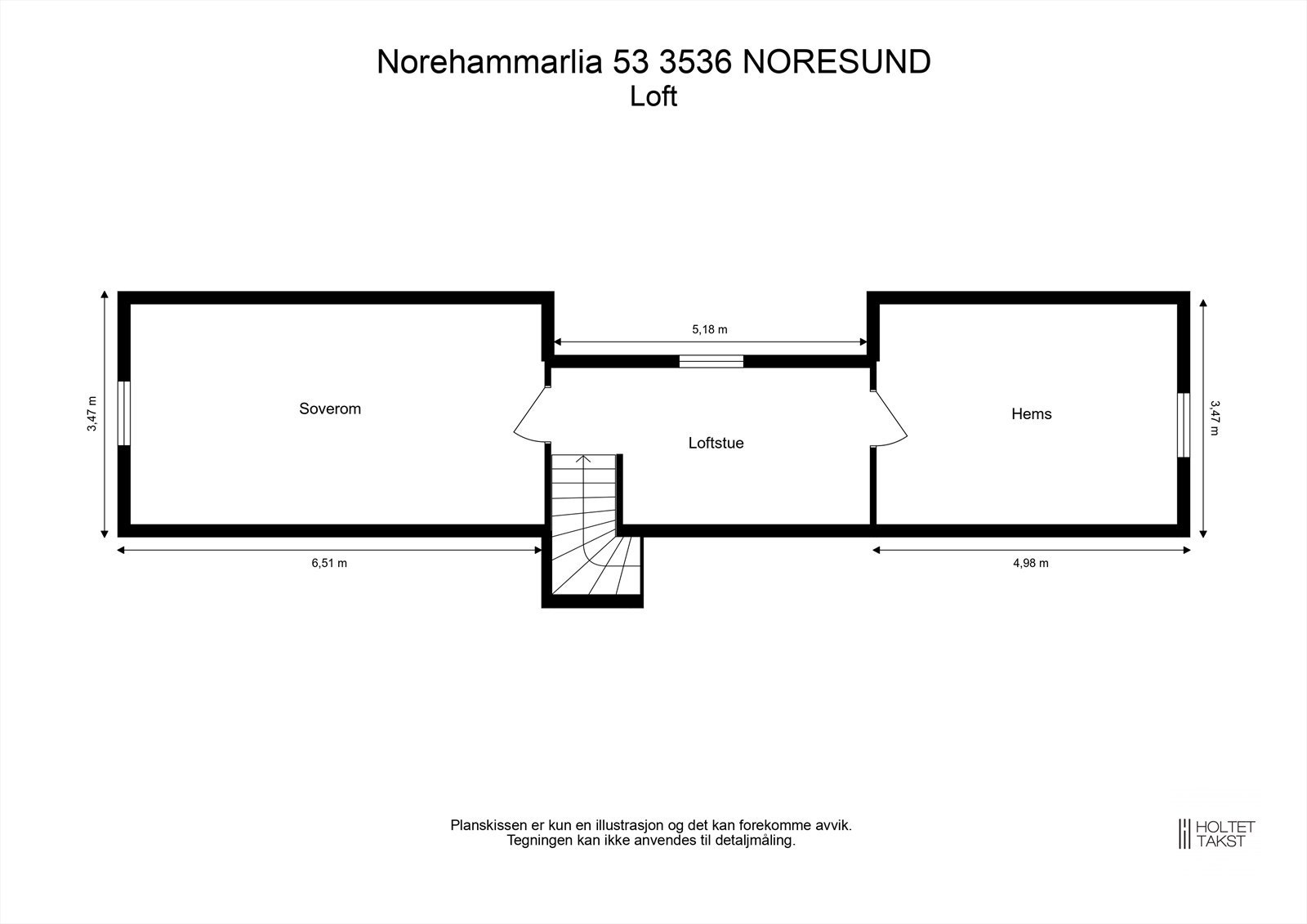 Plantegning loft Galleribilde