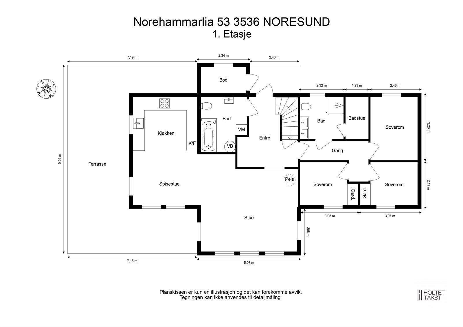 Plantegning 1.etasje Galleribilde