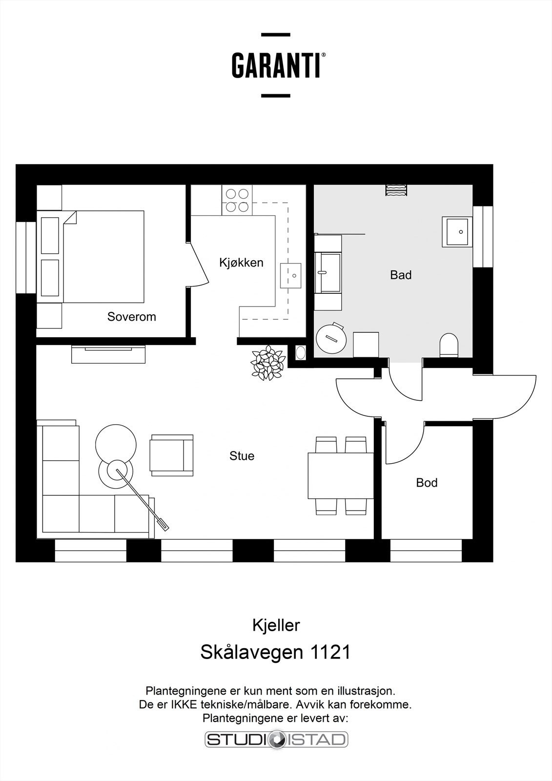Plantegning Galleribilde