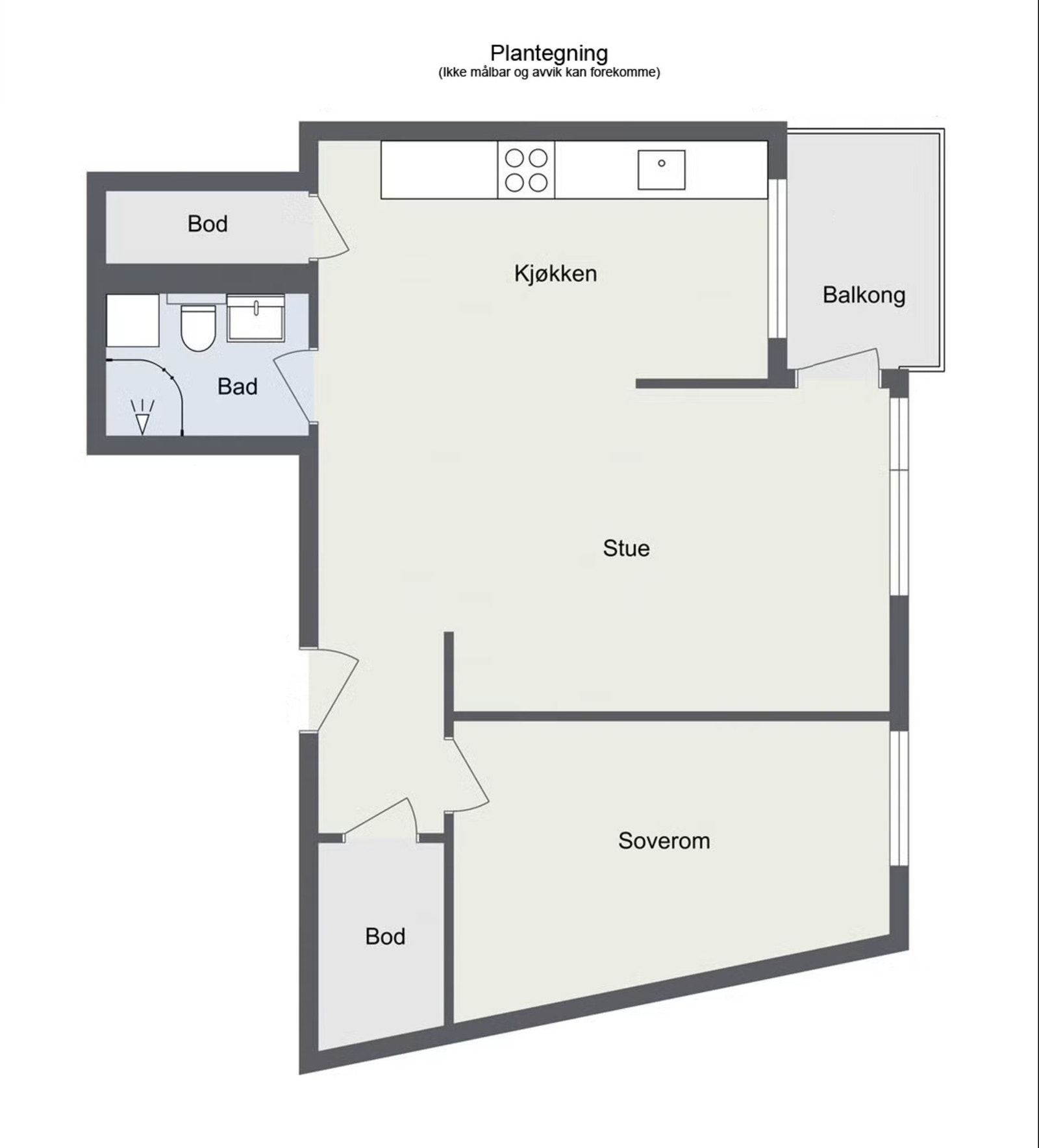 Planskisse - ikke målbar. Avvik kan forekomme. Galleribilde