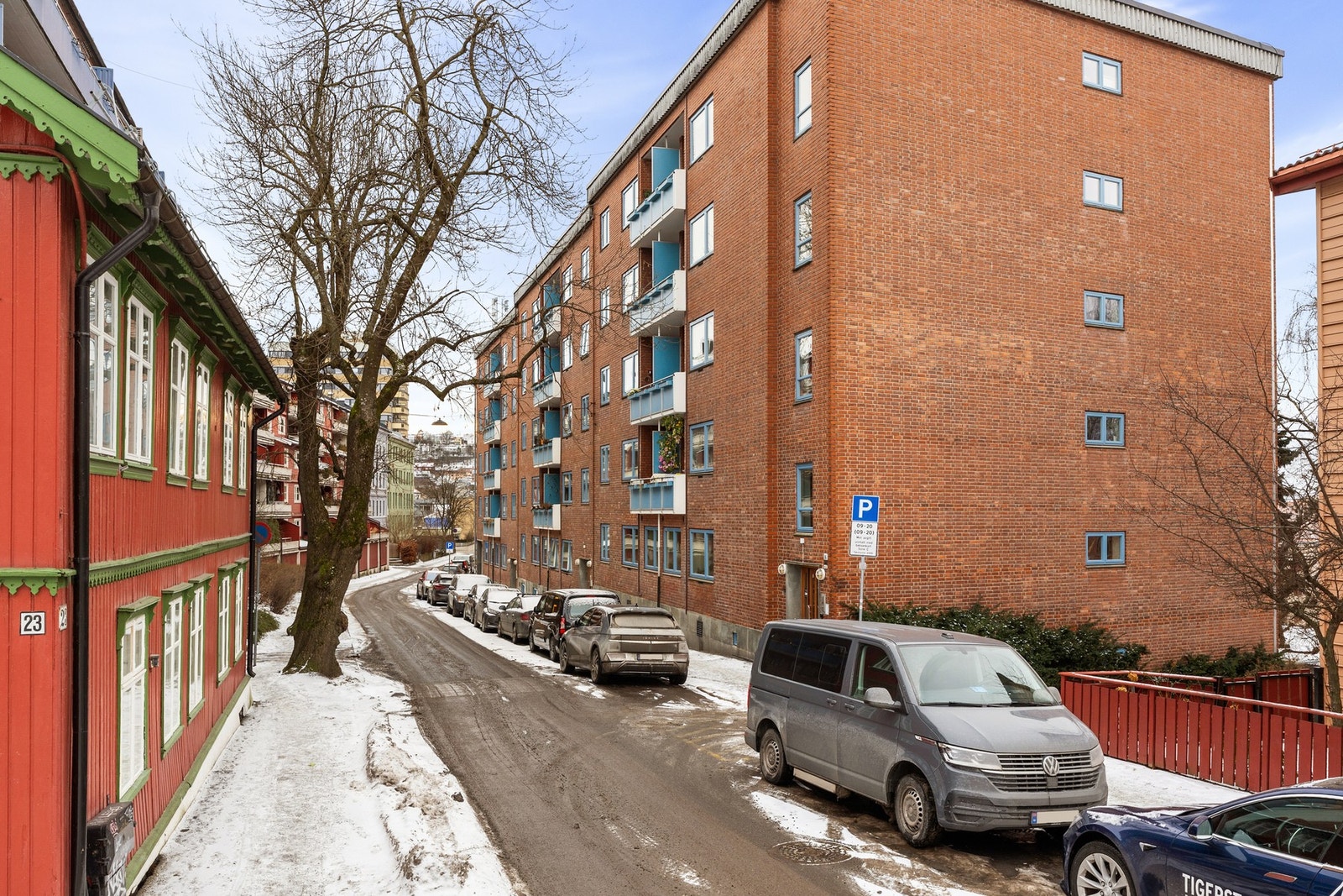 Fasade. Trafikkstille område. Galleribilde