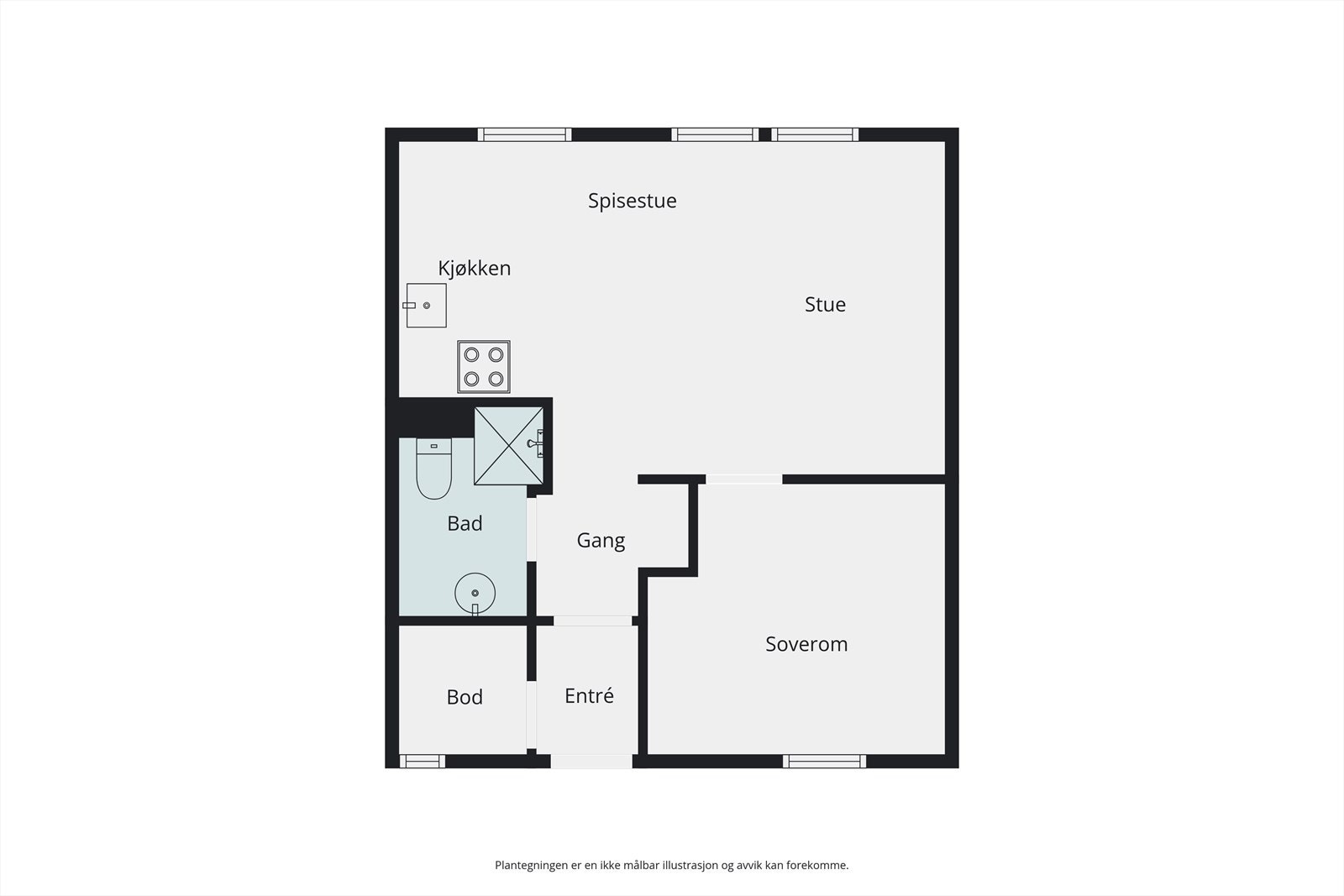 Plantegning Galleribilde