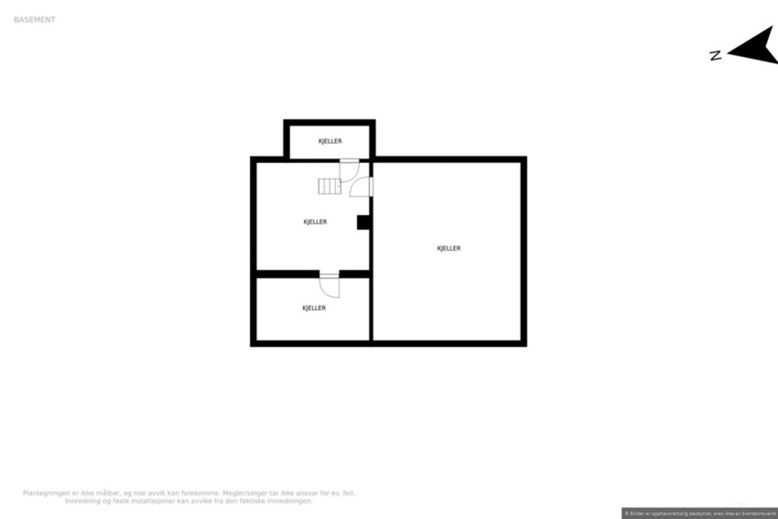 Planskisse kjeller Galleribilde
