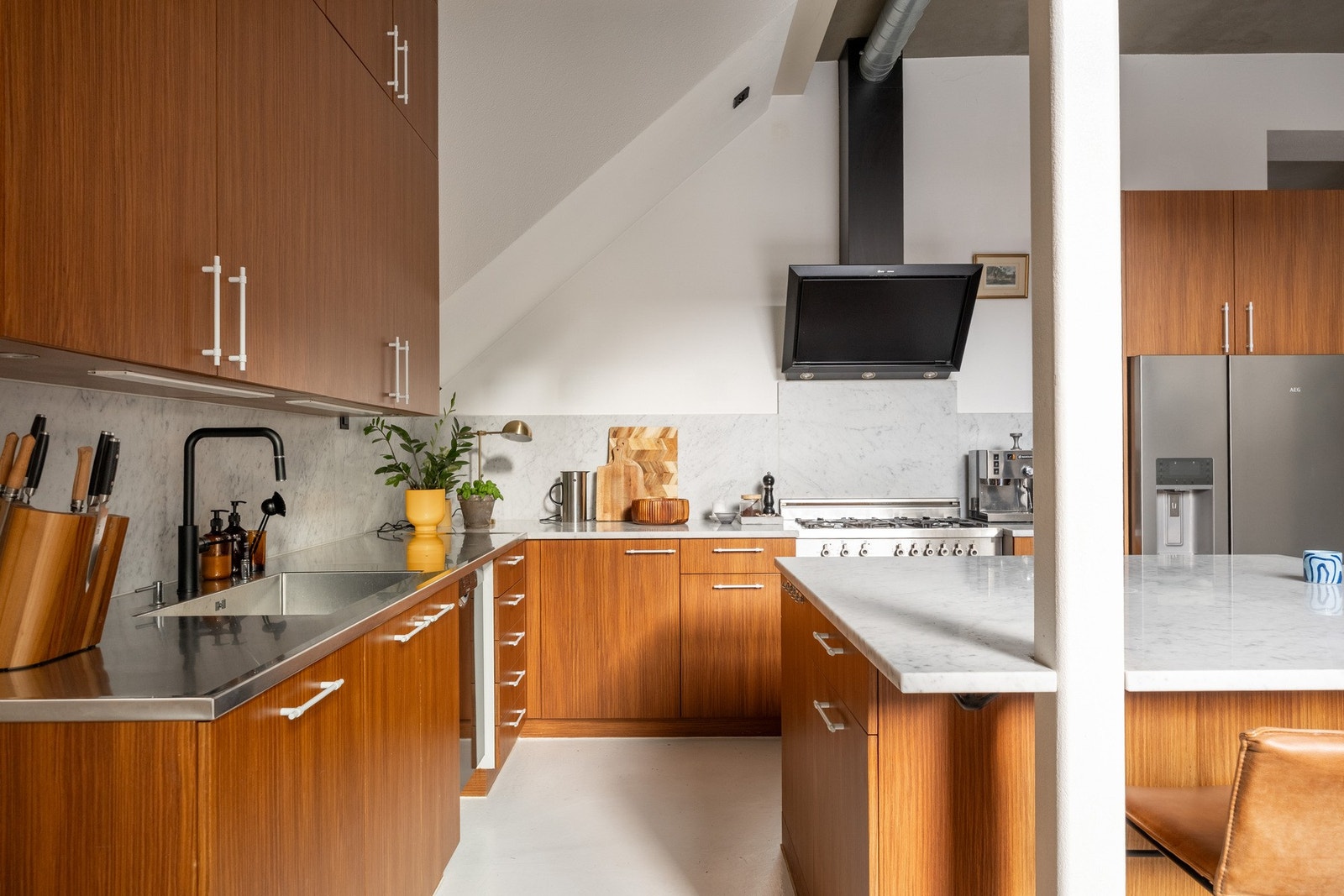 Vannbåren gulvvarme, varmtvann og fibernett inkludert i felleskostnadene. Galleribilde