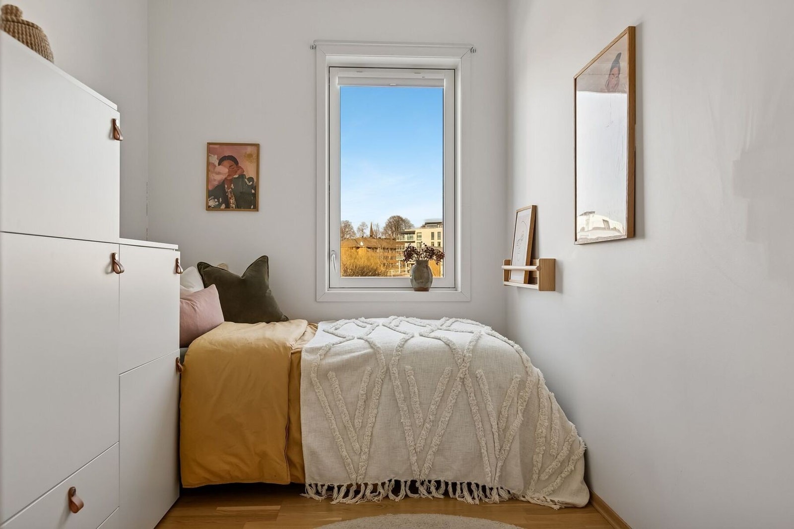Det andre soverommet måler 7,5 kvadratmeter. Galleribilde