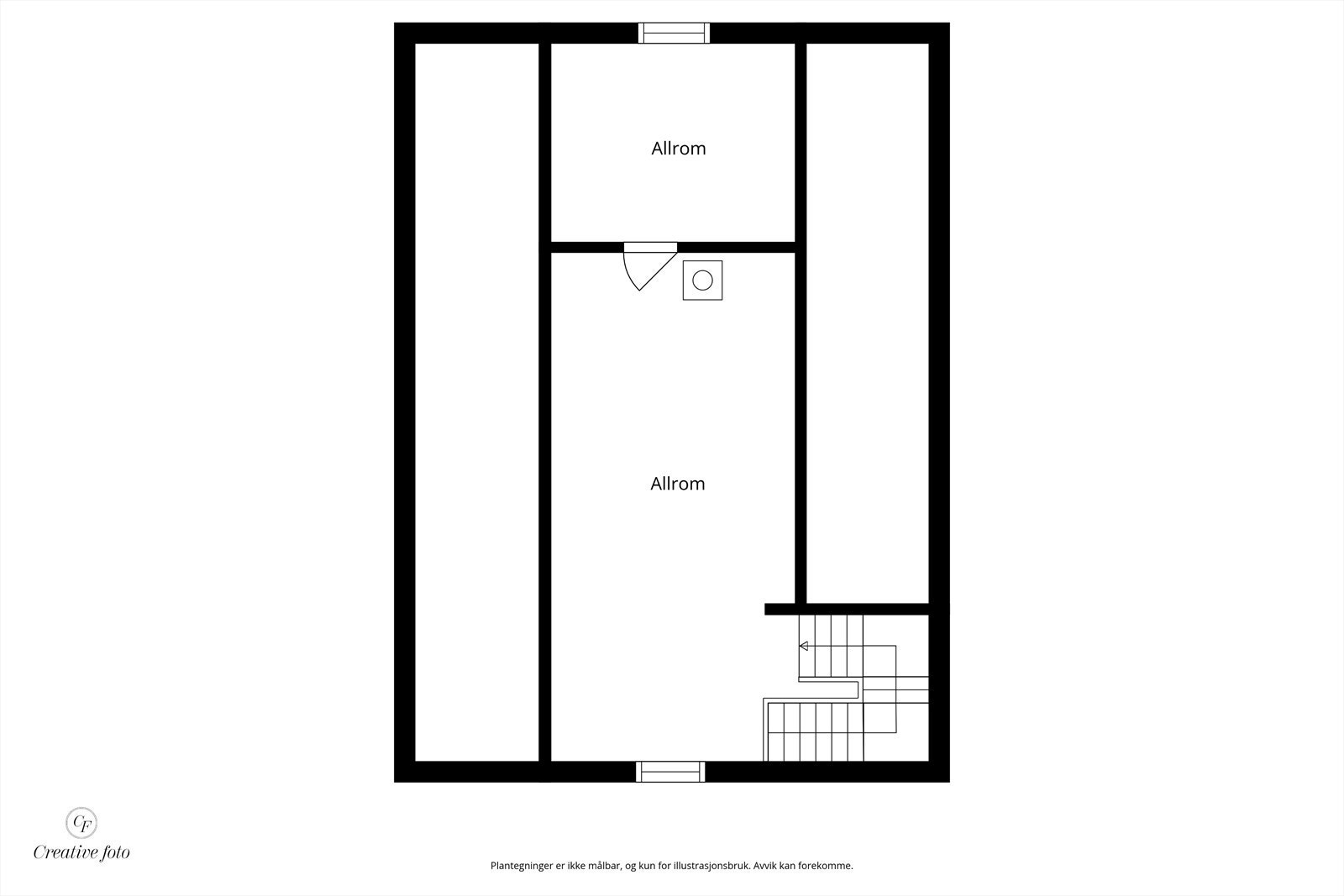 Plantegning loftetasje Galleribilde