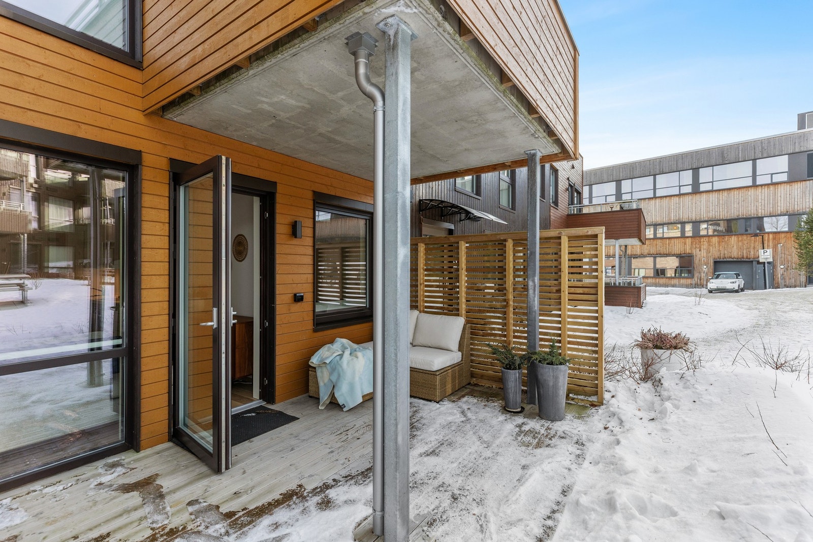 Stor terrasse på 13,2 kvm. Galleribilde