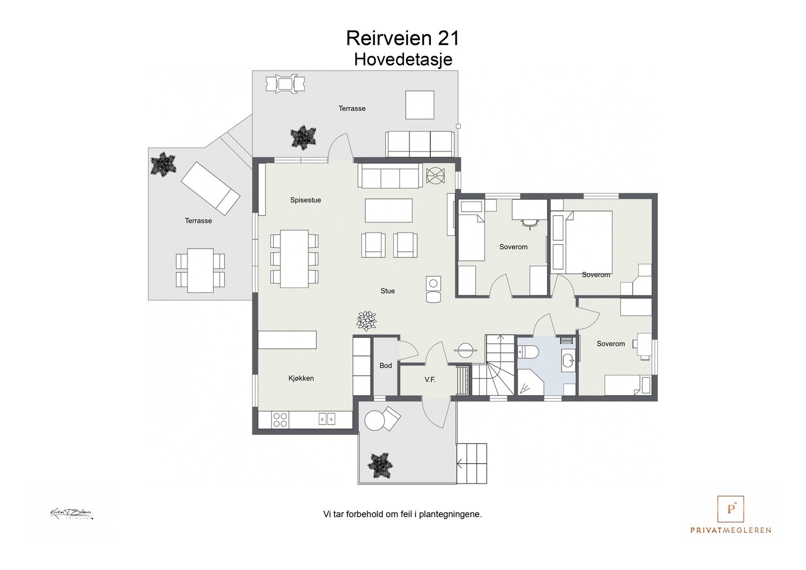 Plantegning 1. etasje Galleribilde