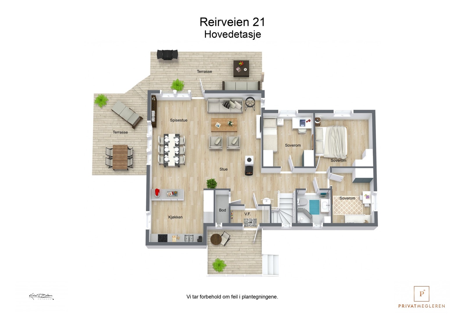 Plantegning 1. etasje Galleribilde