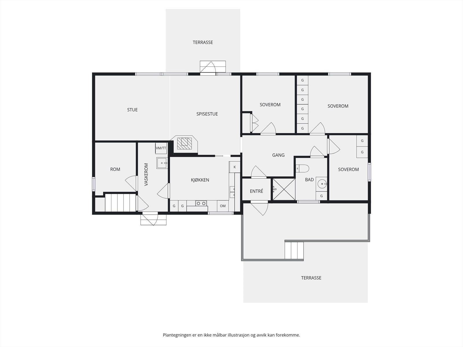 Plantegning 1. etasje. Galleribilde
