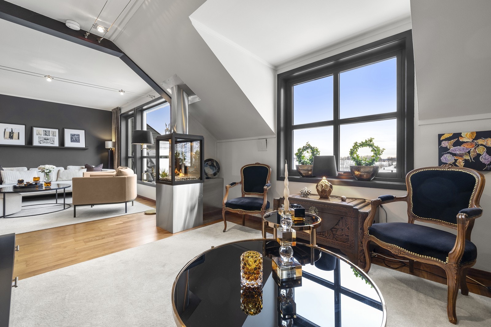 En åpen og fleksibel løsning som gir flere møbleringsmuligheter. Galleribilde