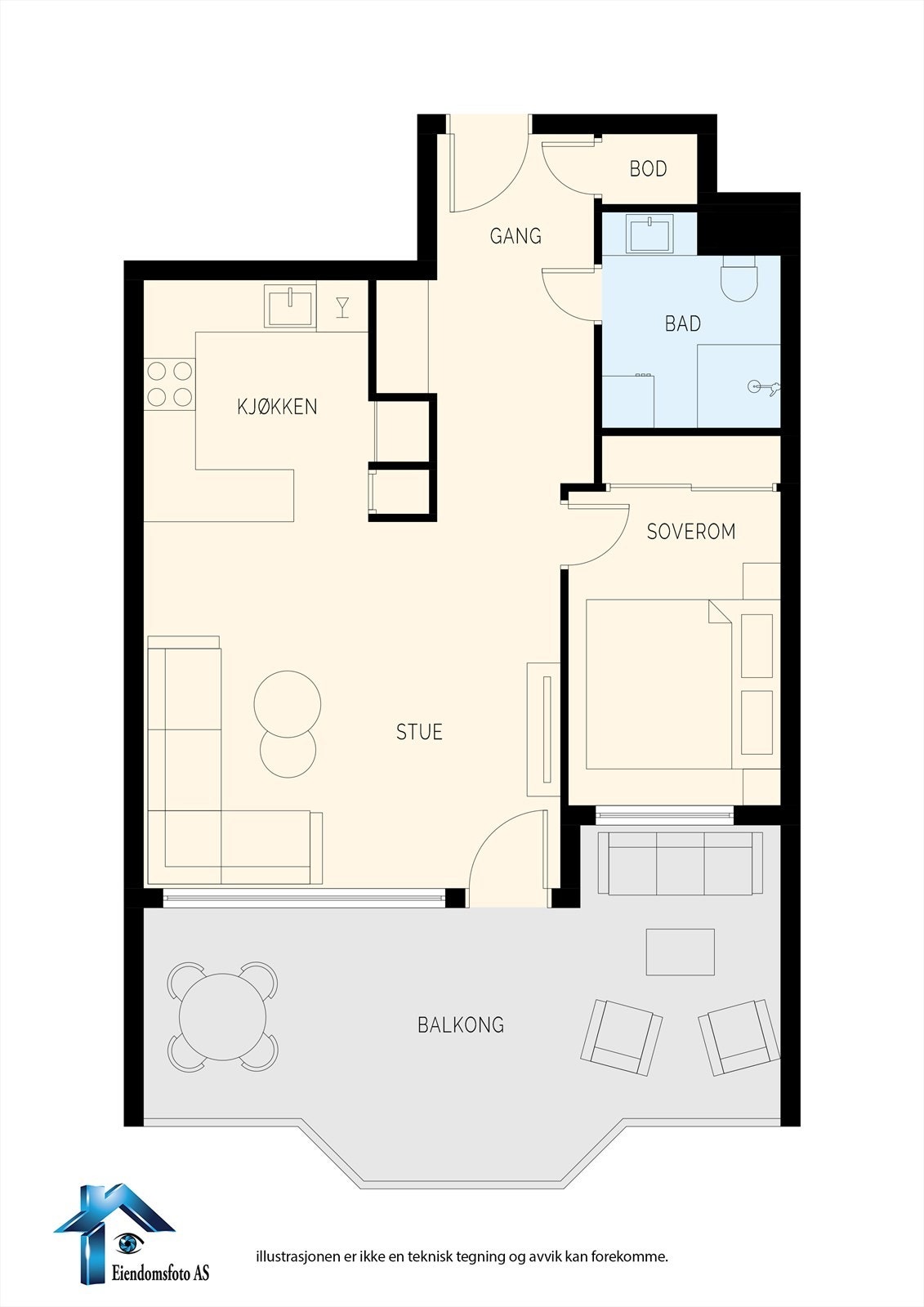 Presentasjon av leiligheten Galleribilde