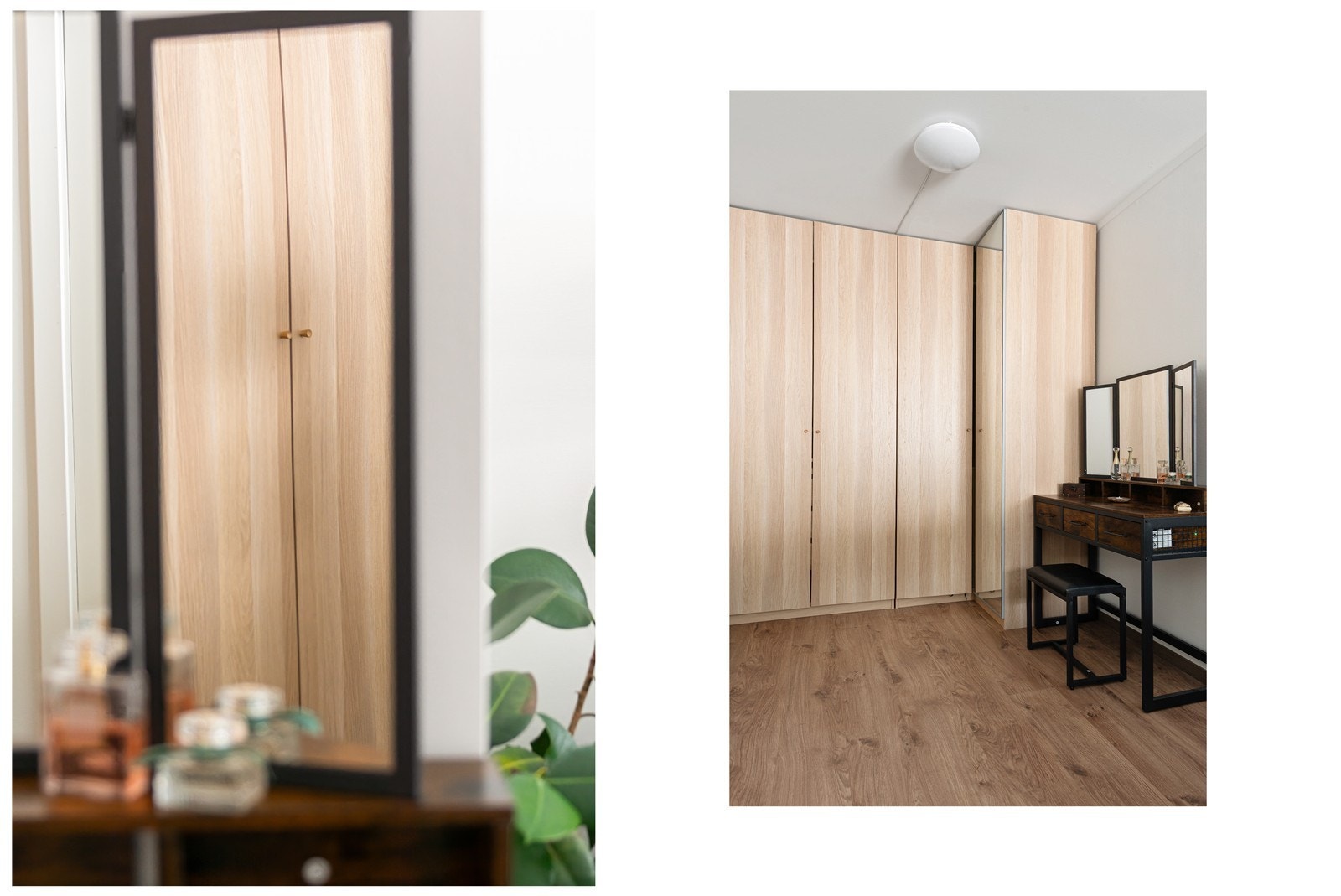 Leiligheten ble i 2023 også oppgradert med nye garderober og innerdører Galleribilde