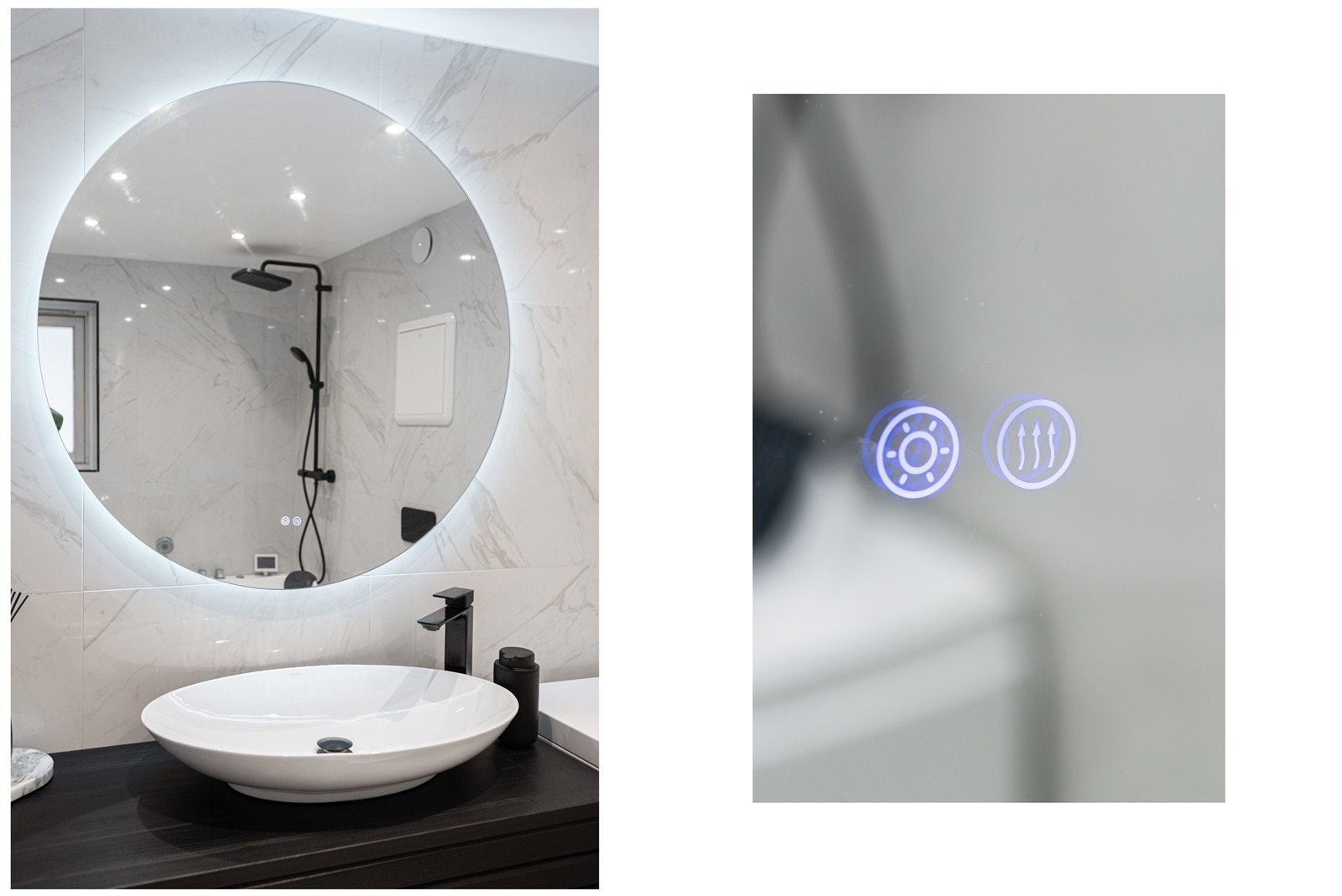 Lysspeil med touchfunksjon Galleribilde