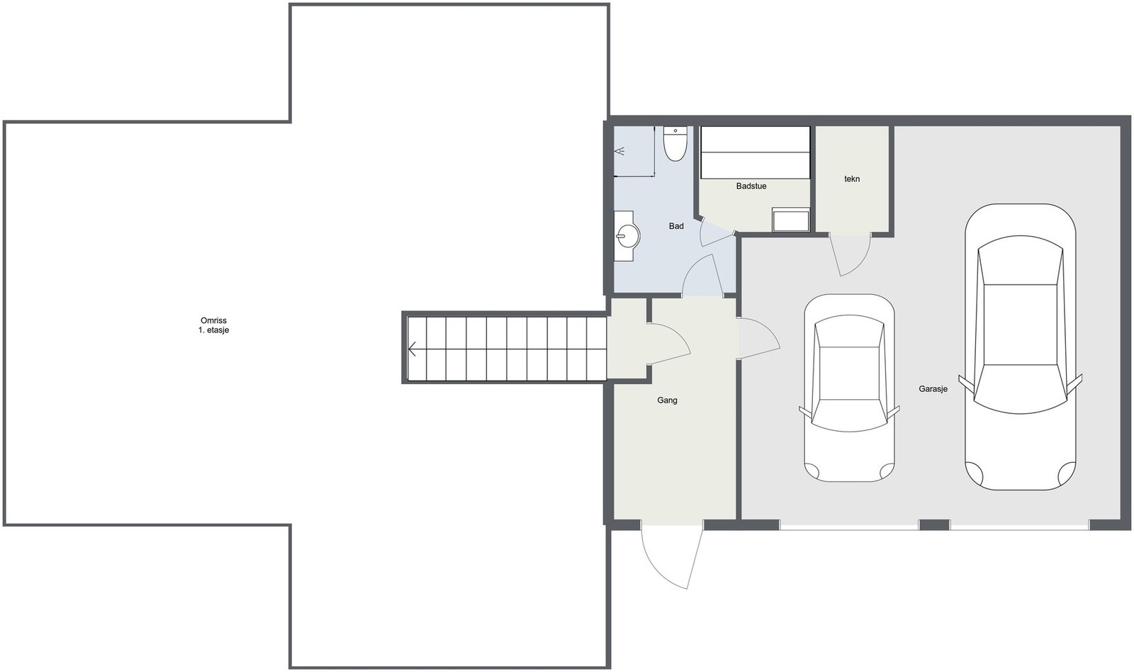 Underetasje. Galleribilde