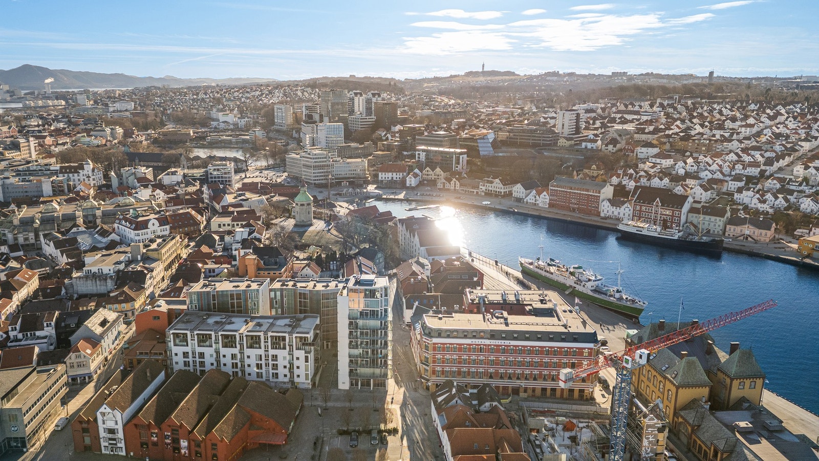 Område sett fra luften. Galleribilde