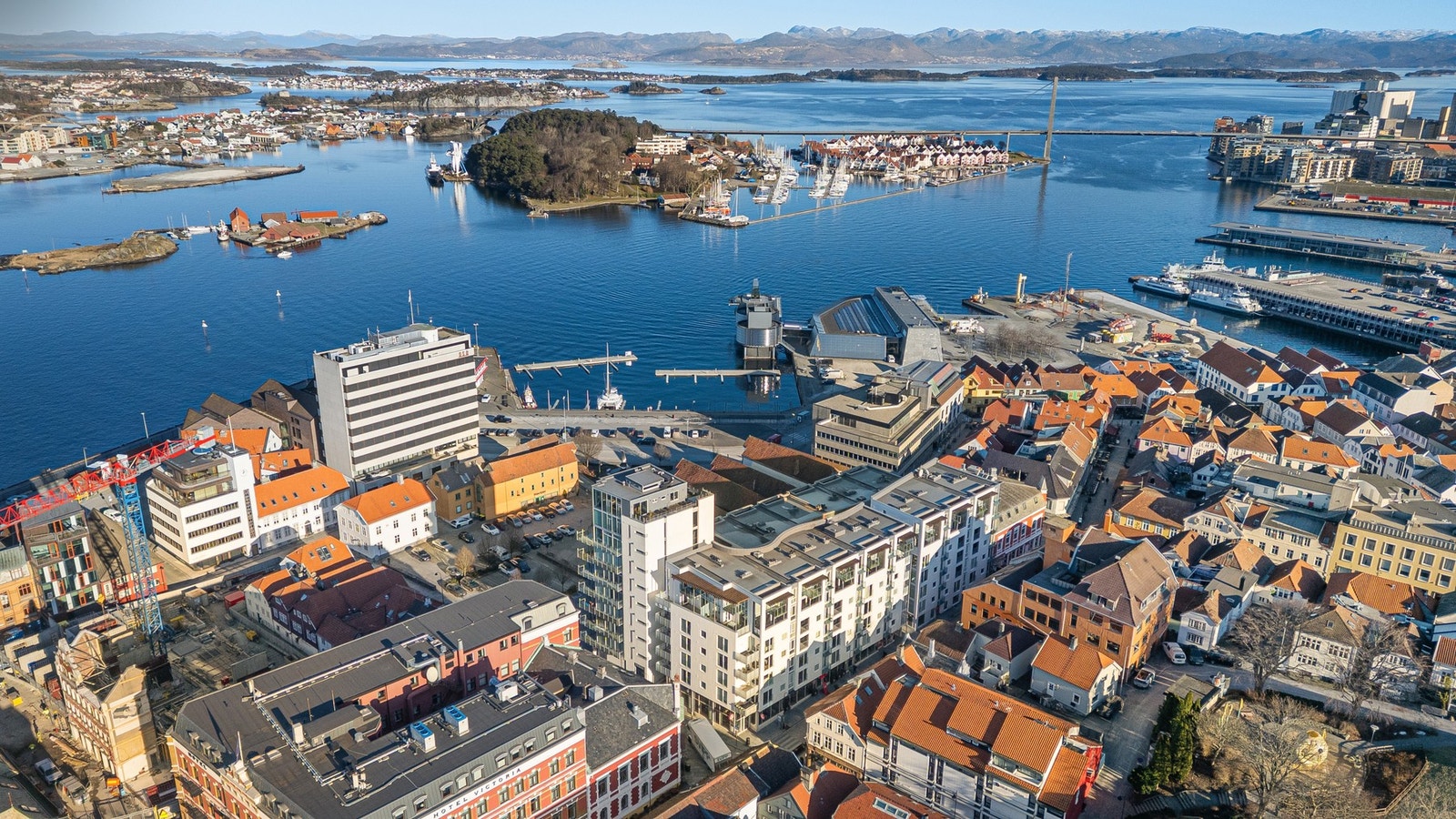 Område sett fra luften. Galleribilde