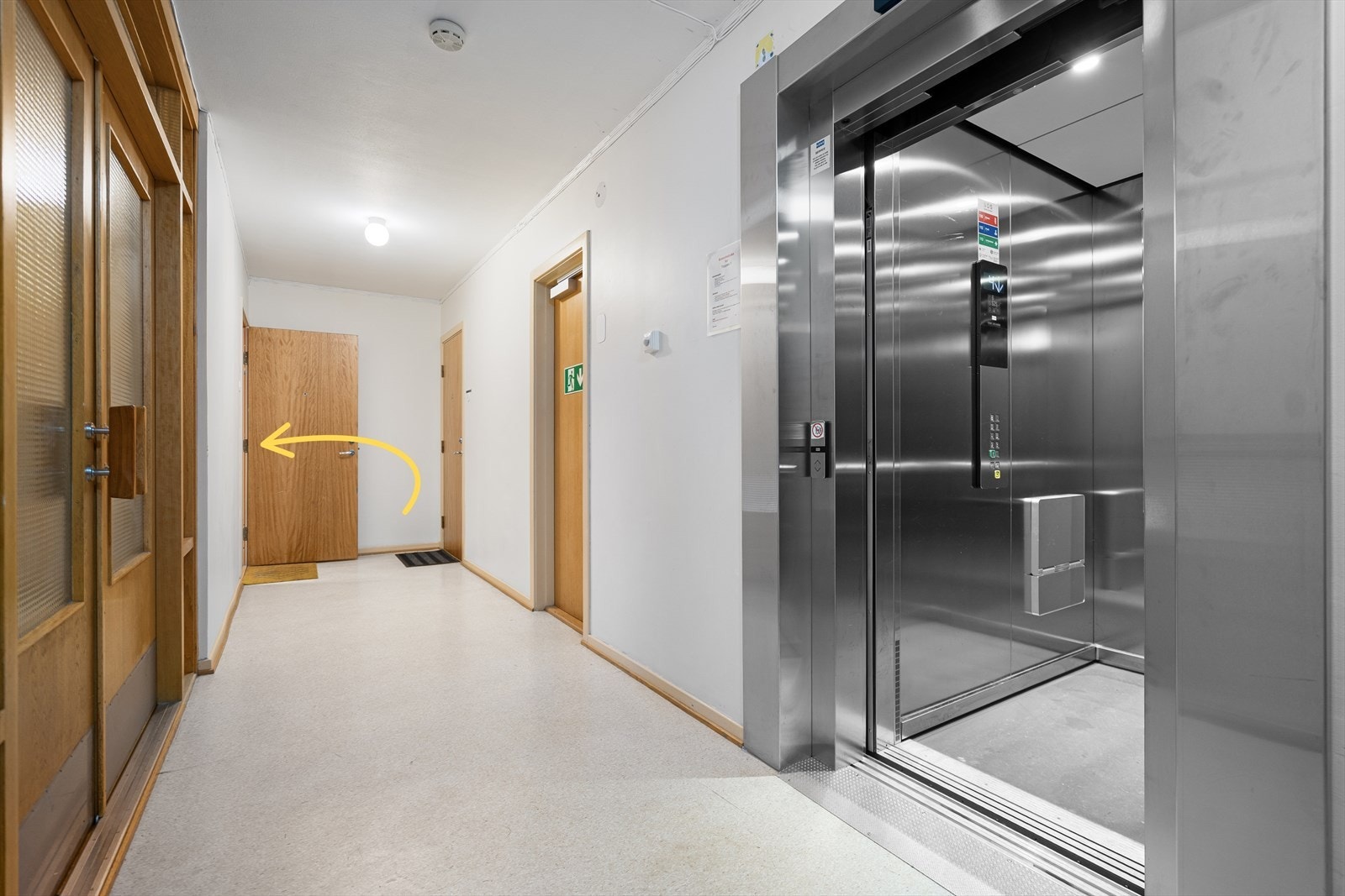 Med heis i bygget, får man enkel adkomst til leiligheten Galleribilde