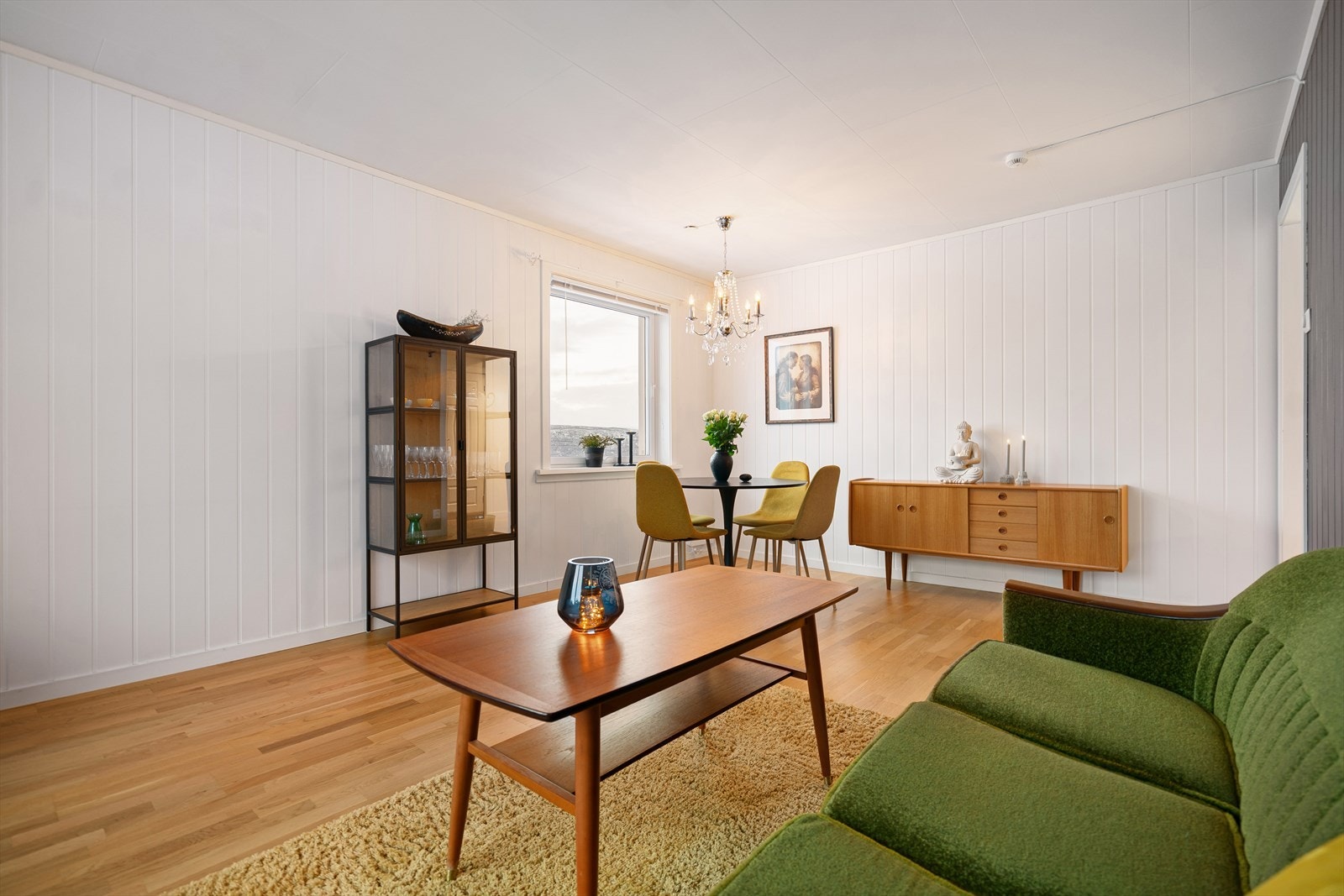 Rommets utforming gjør det enkelt å møblere i ulike soner Galleribilde