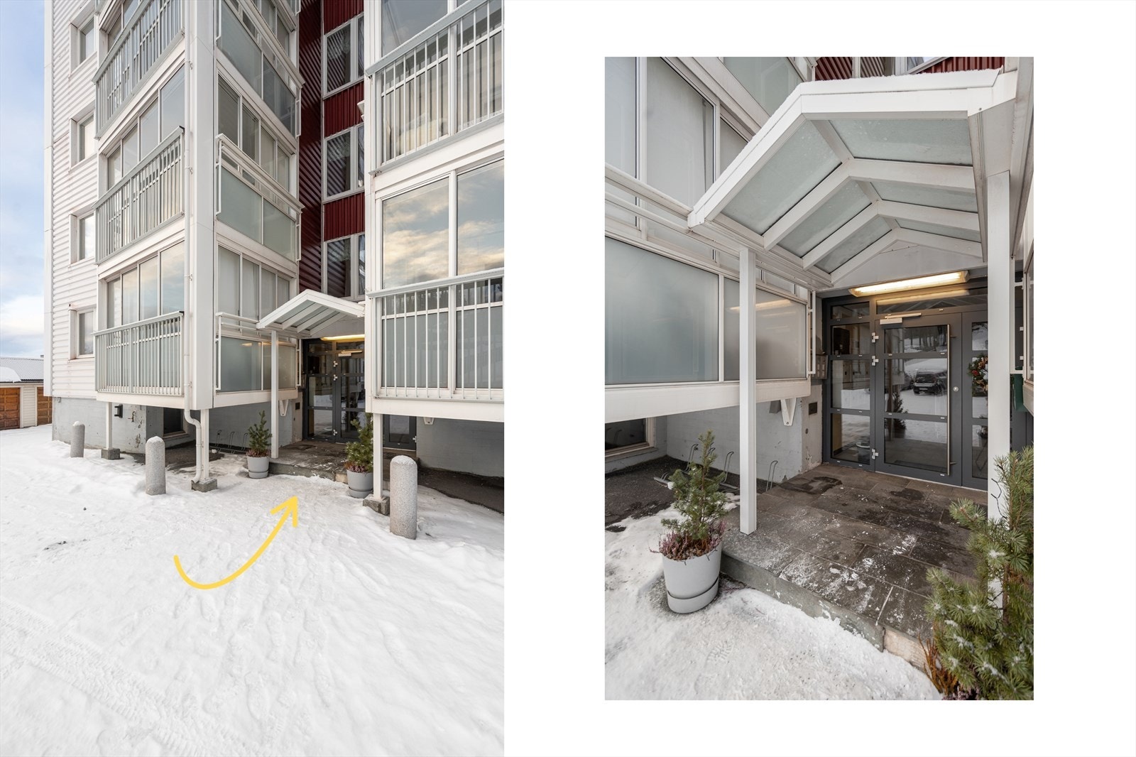 Felles inngangsparti Galleribilde