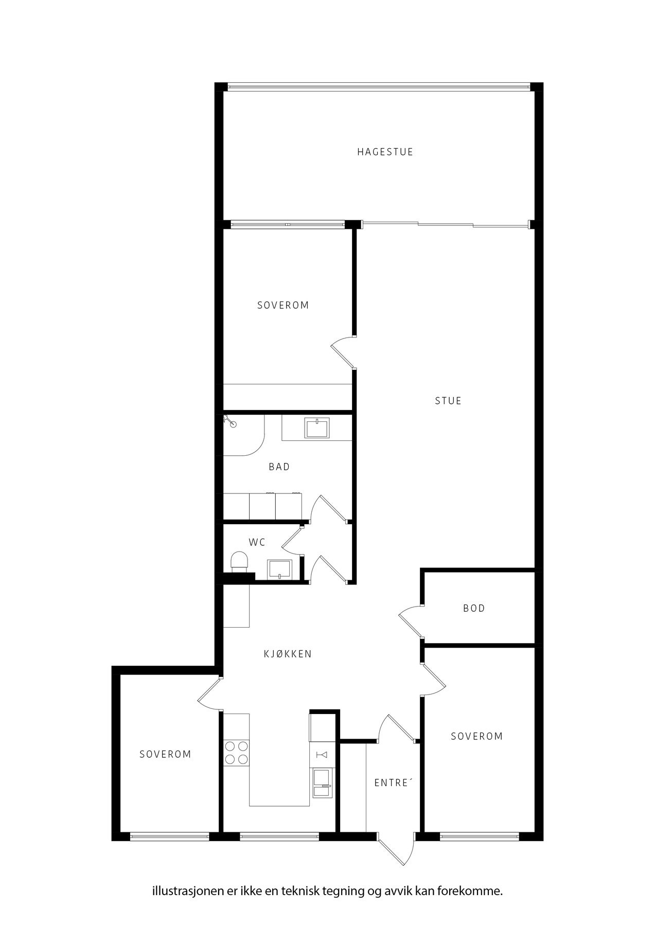 Plantegning Galleribilde