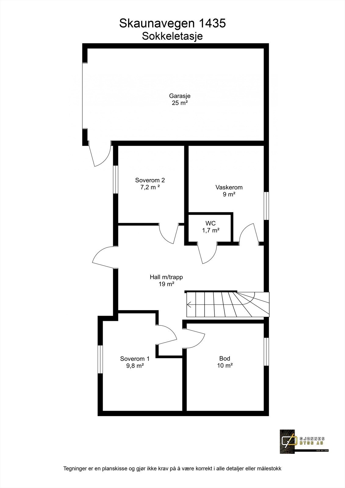 Plantegning sokkeletasje Galleribilde