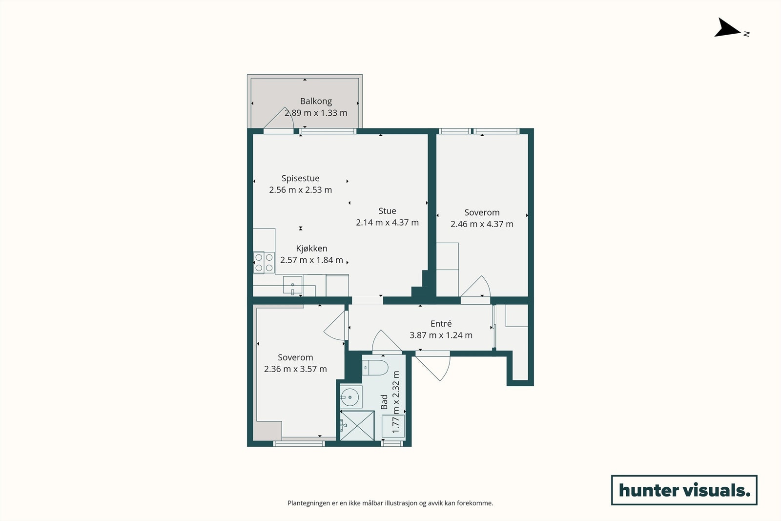 Plantegning 2D Galleribilde