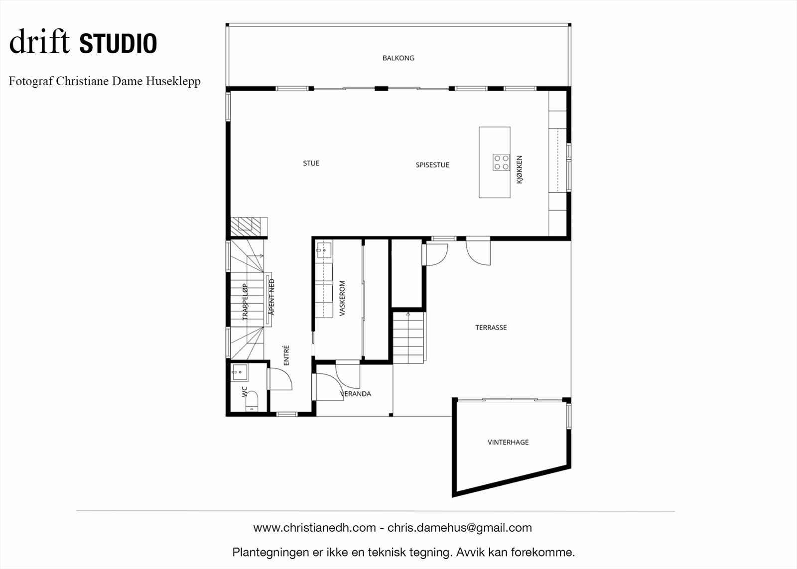 Plantegning hovedetasje. Galleribilde