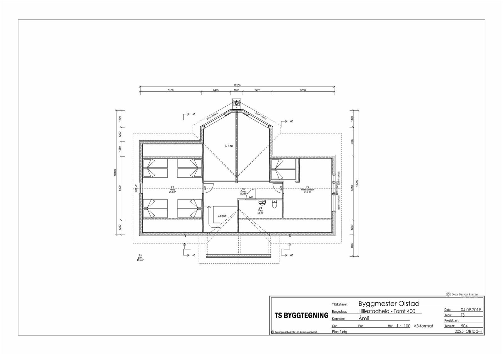 Byggesøknad - Tegninger Galleribilde