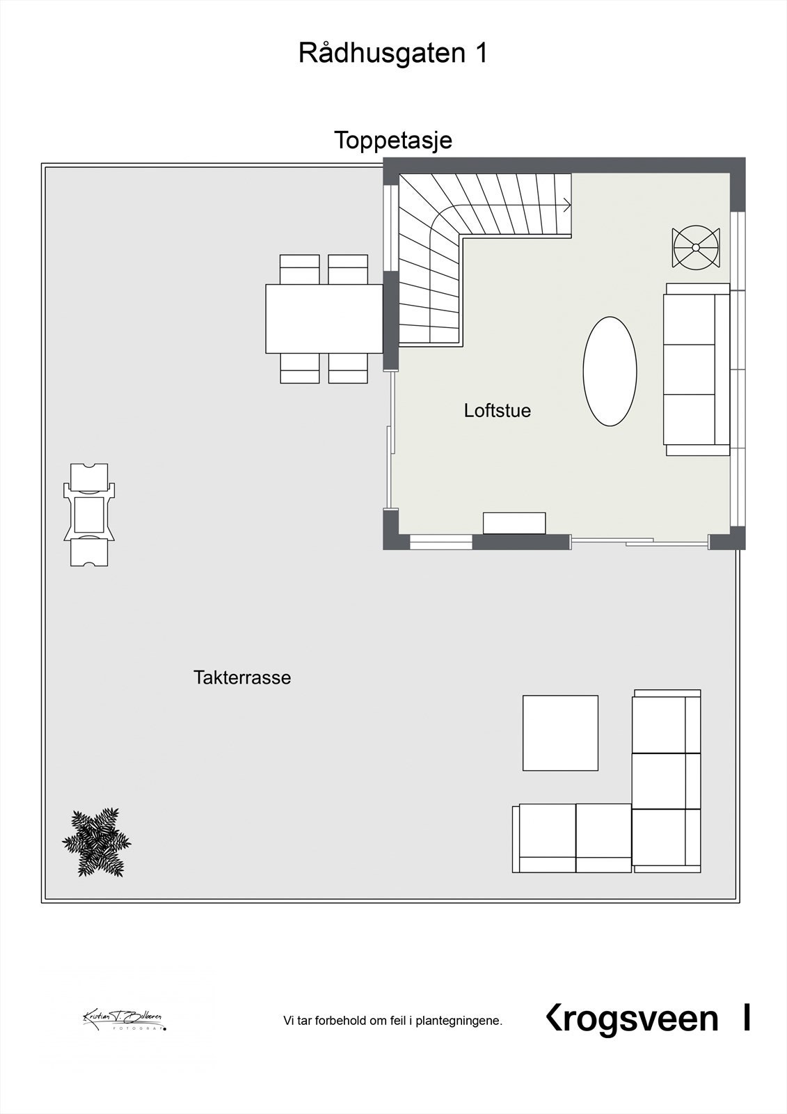 Planskisse 6. etasje. Galleribilde