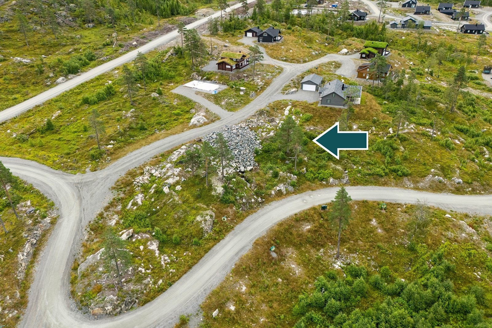 Romslig utsiktstomt på hele 1 186 m2. Galleribilde