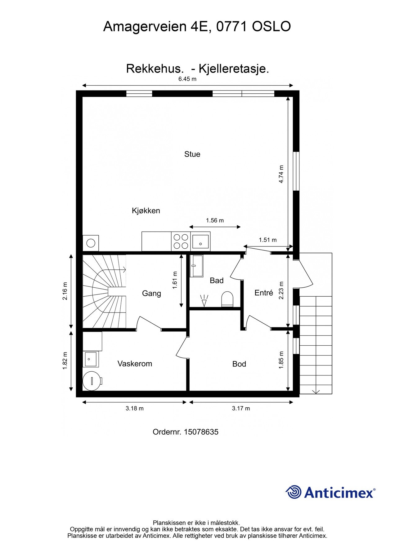 Plantegning kjelleretasje. Galleribilde