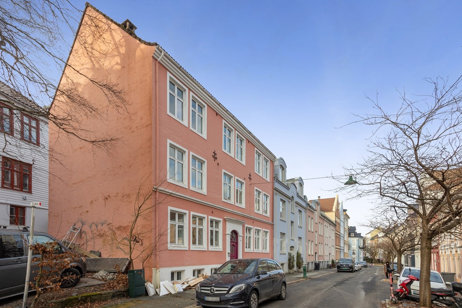 Fredrik Meltzers gate er en rolig gate uten gjennomgangstrafikk. Galleribilde