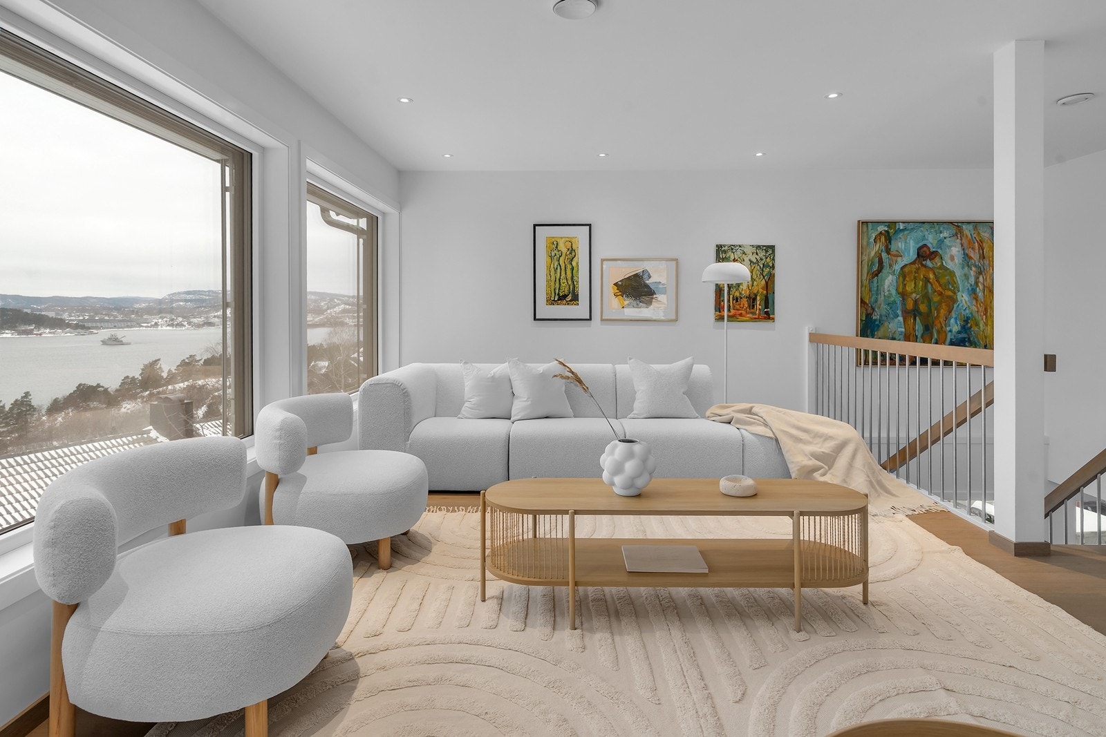 Nye vegger inne, ved etterisolering er av fiberarmert gips Galleribilde