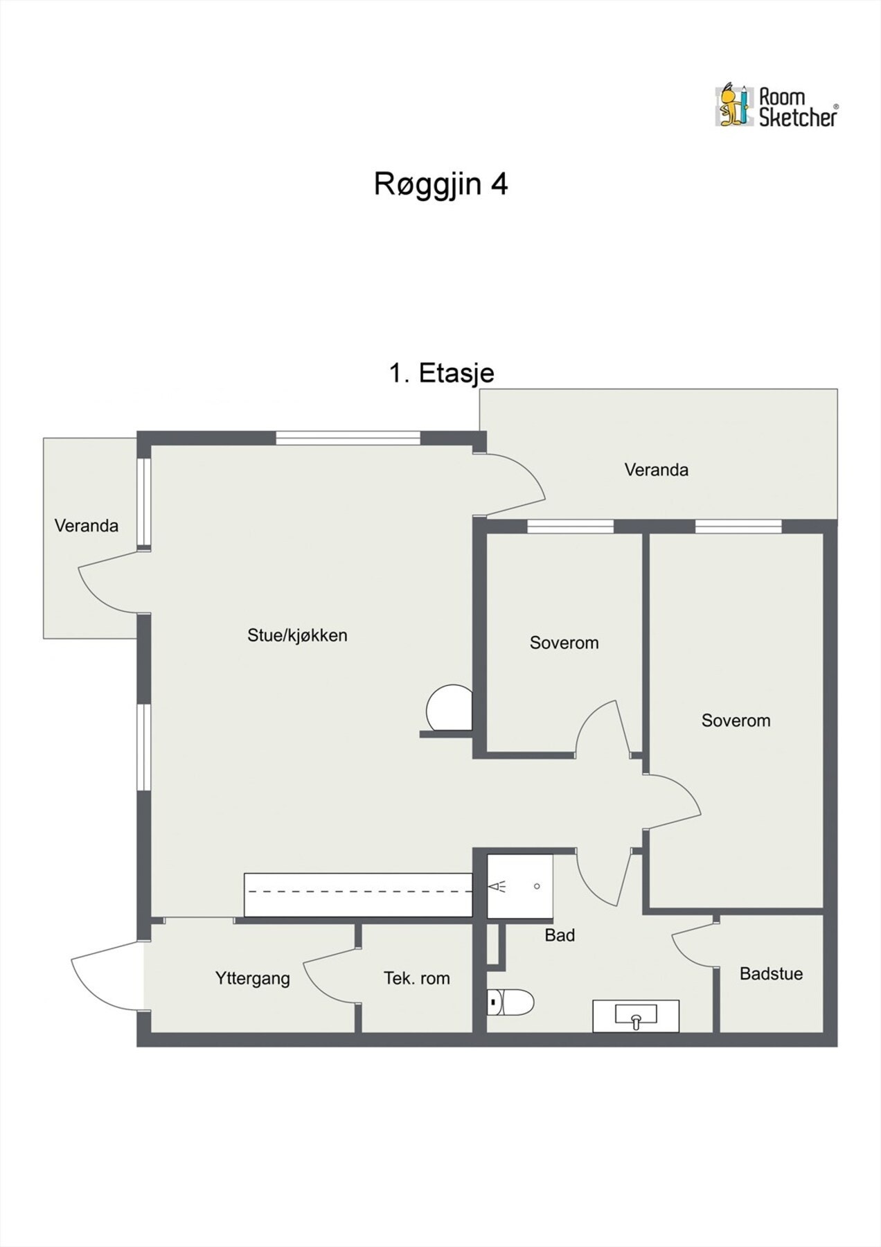 Plantegning - Røggjin 4 Galleribilde