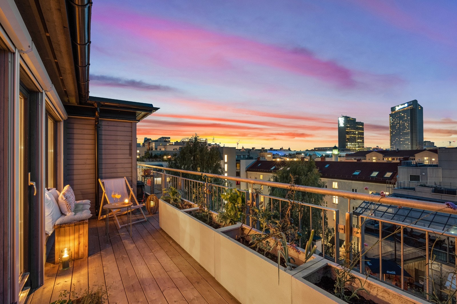 Her kan du nyte fantastiske solnedganger. Galleribilde