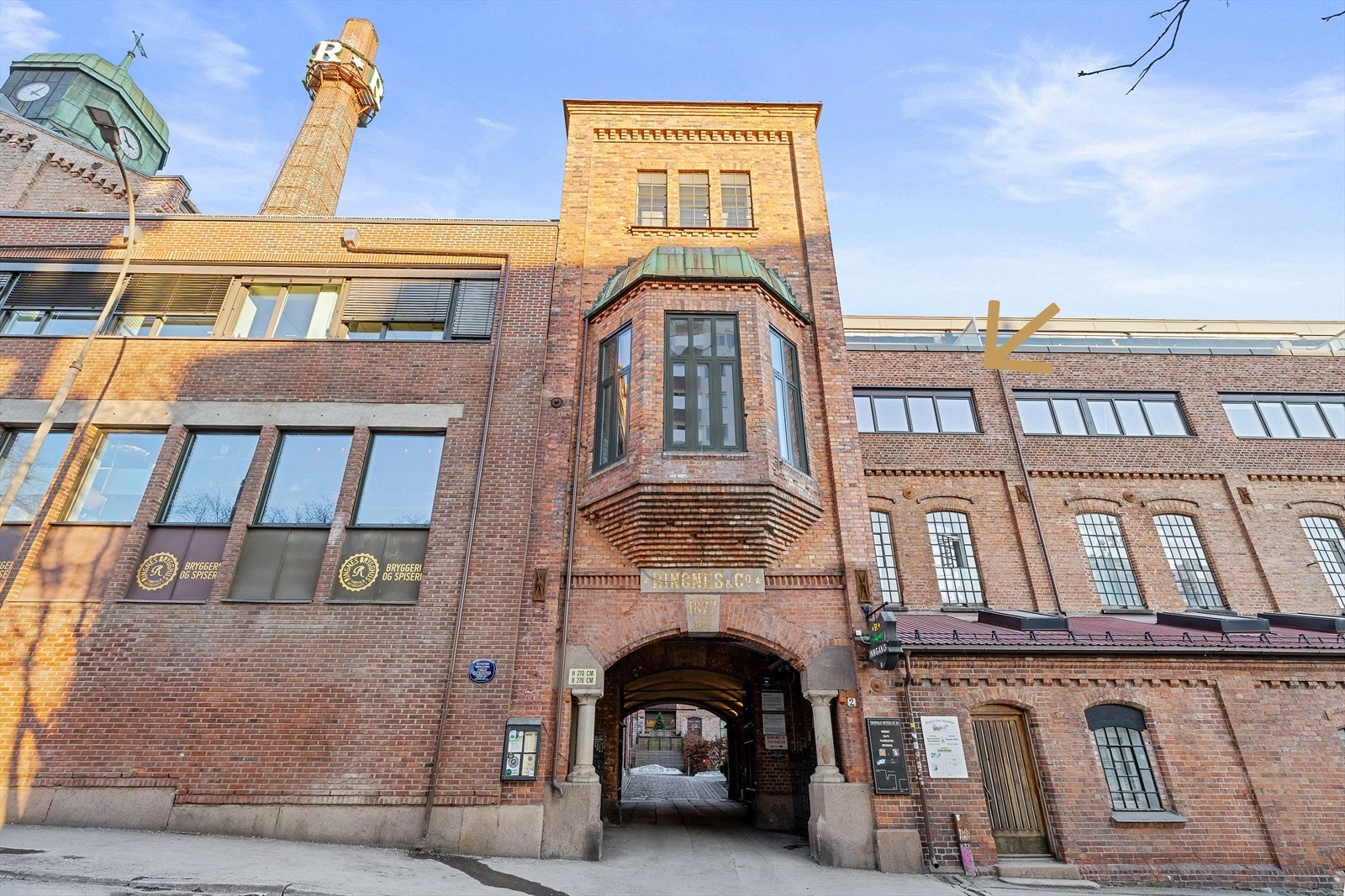 Et av Oslos kuleste fasader? Tidligere produksjonsbygg til Ringes Bryggeri ble gjort om til leiligheter fra 2009. Galleribilde