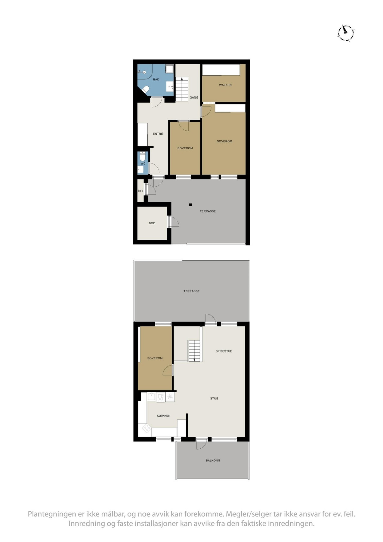 Plantegning sokkel og første etasje. Galleribilde