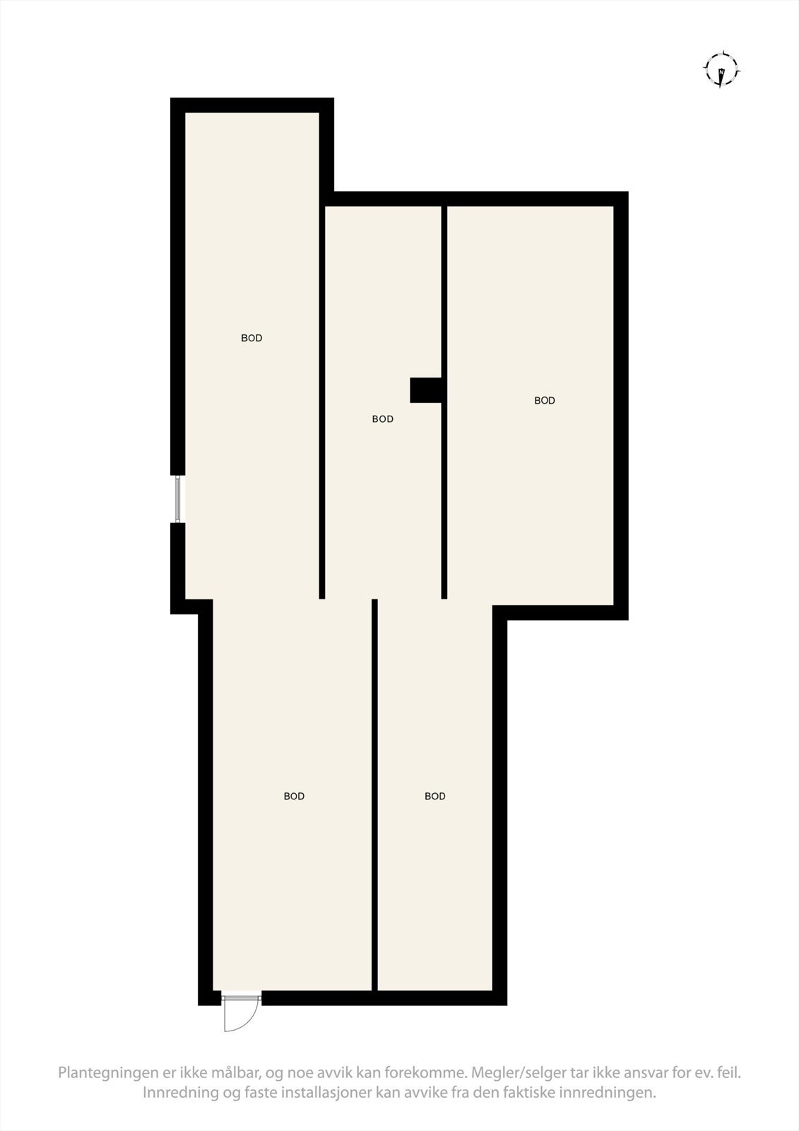 Plantegning kjeller. Galleribilde