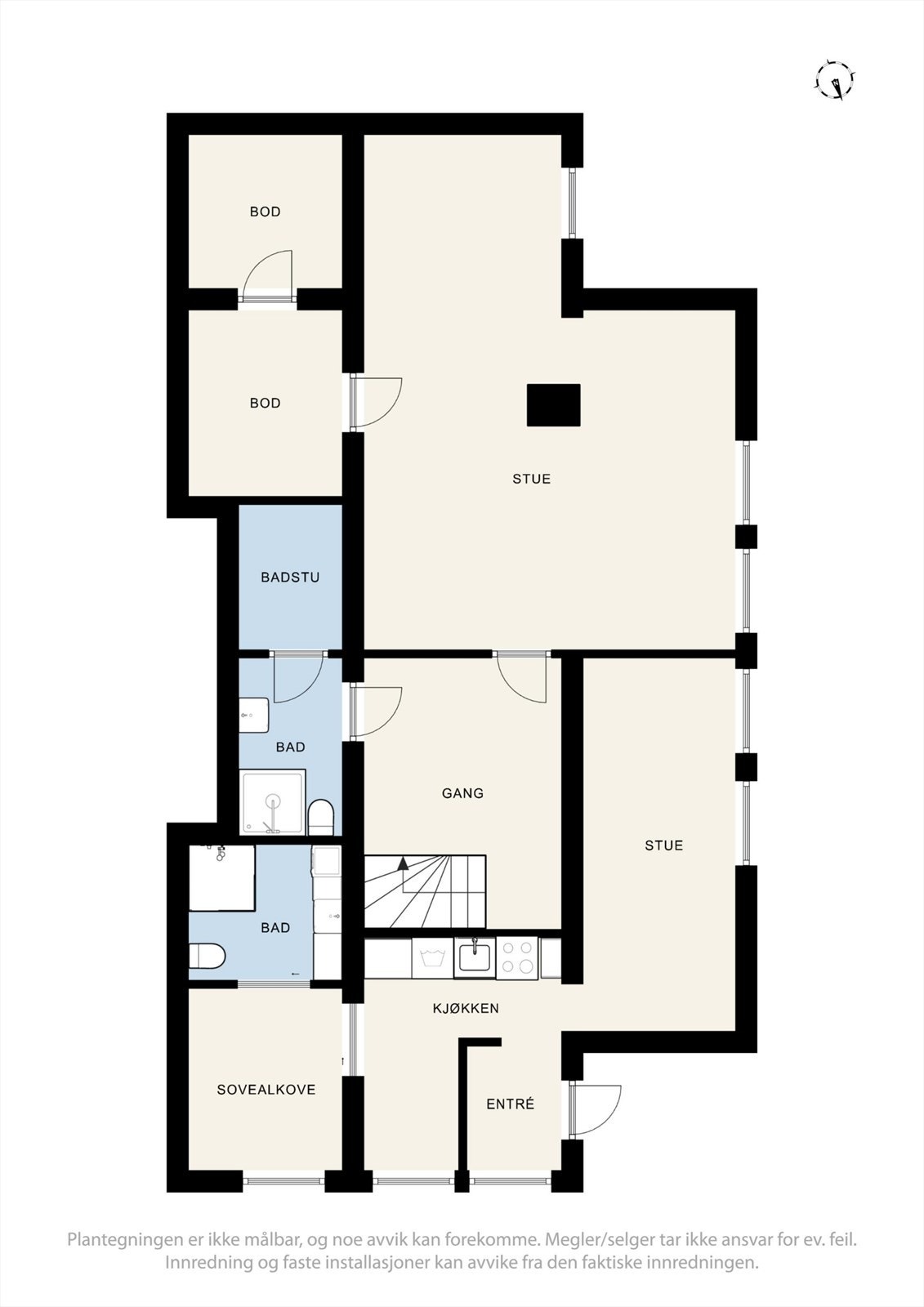 Alternativ plantegning for mulig hybel Galleribilde