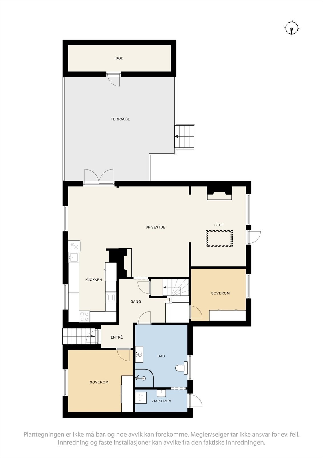Plantegning 1.etasje Galleribilde