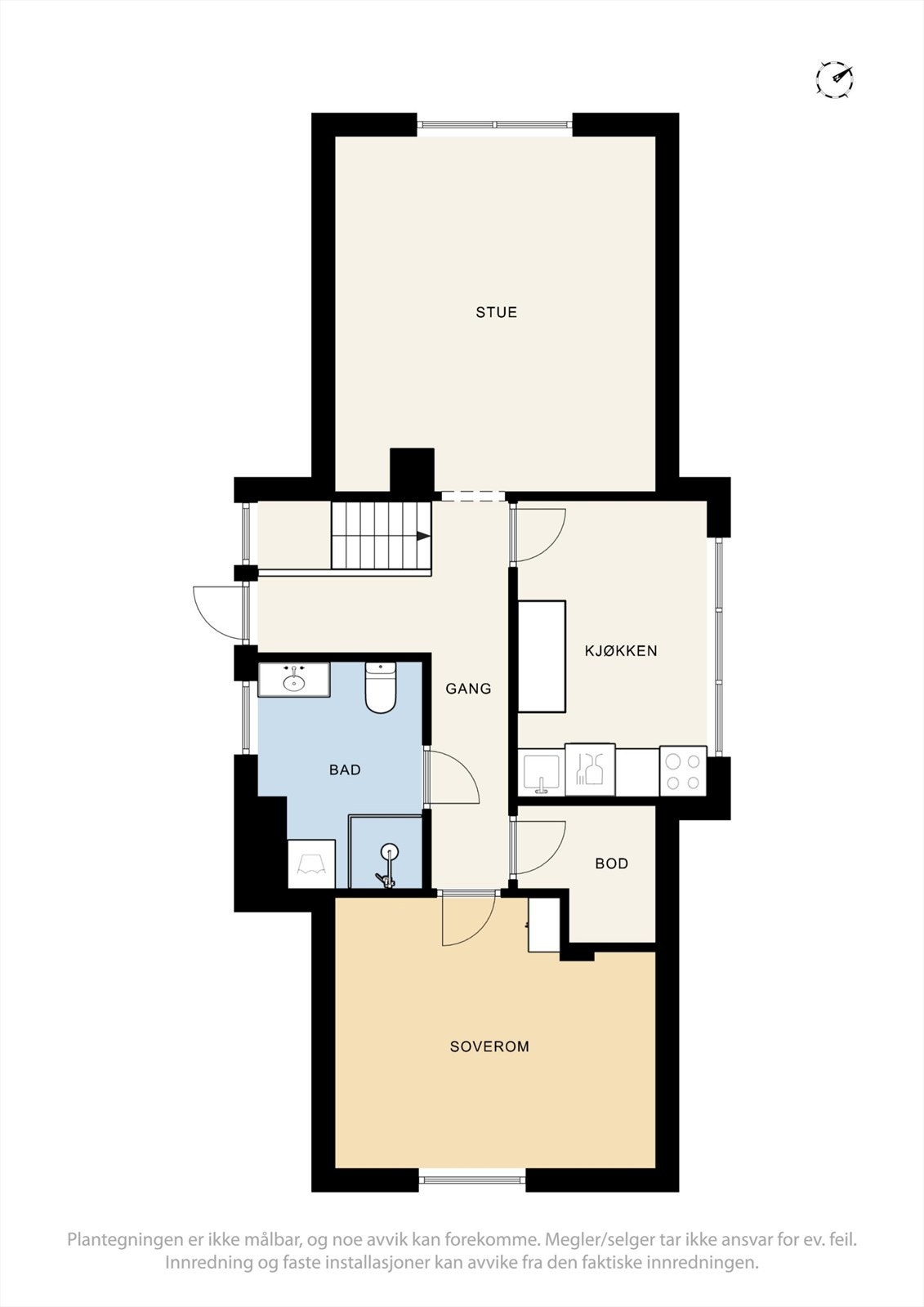 Plantegning loft. Galleribilde