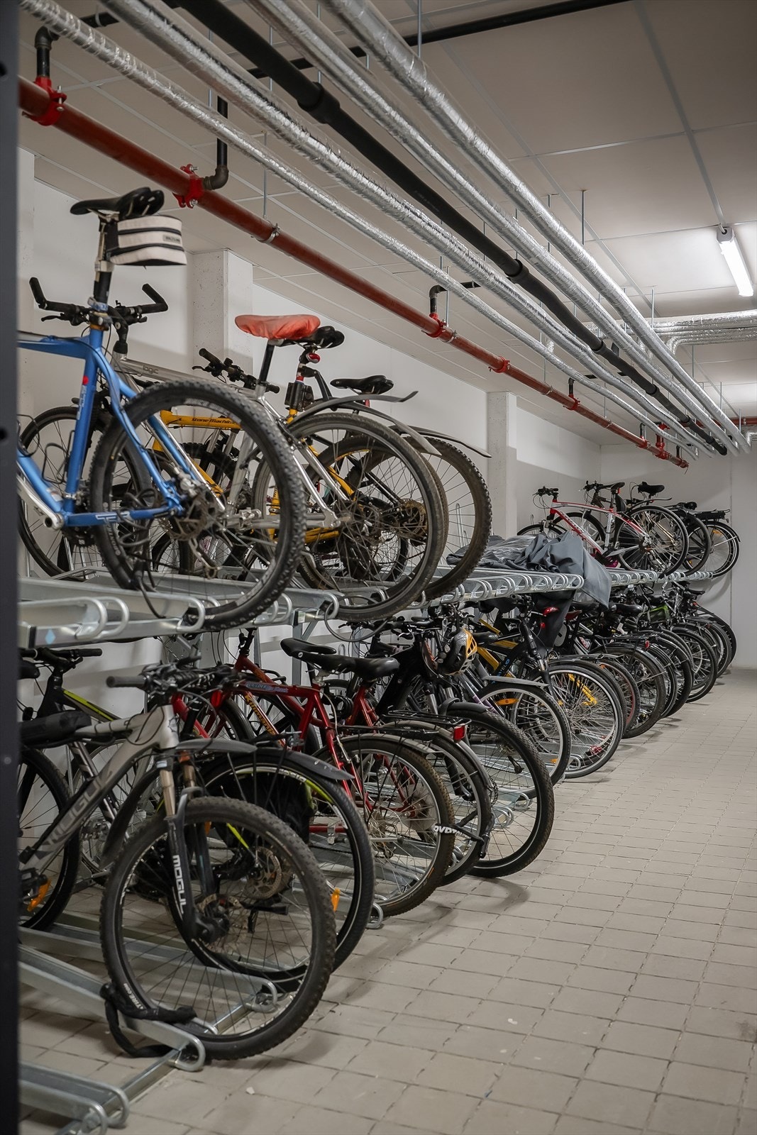 Felles sykkelbod i garasje. Galleribilde