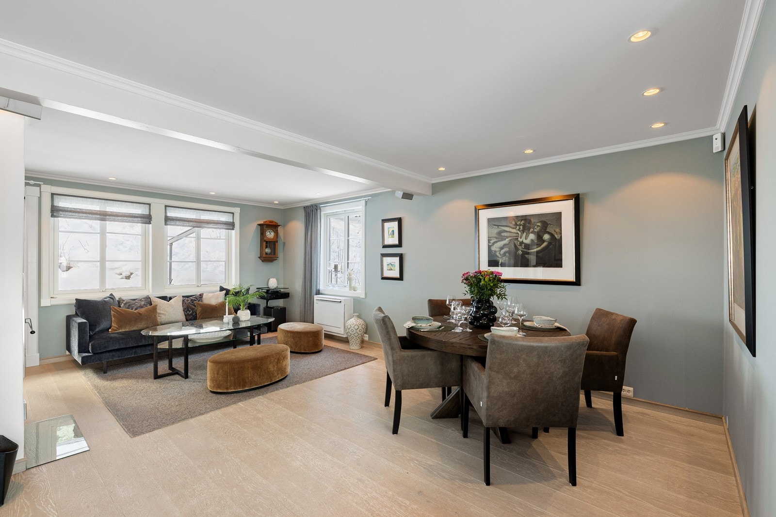 Boen børstet parkett Galleribilde