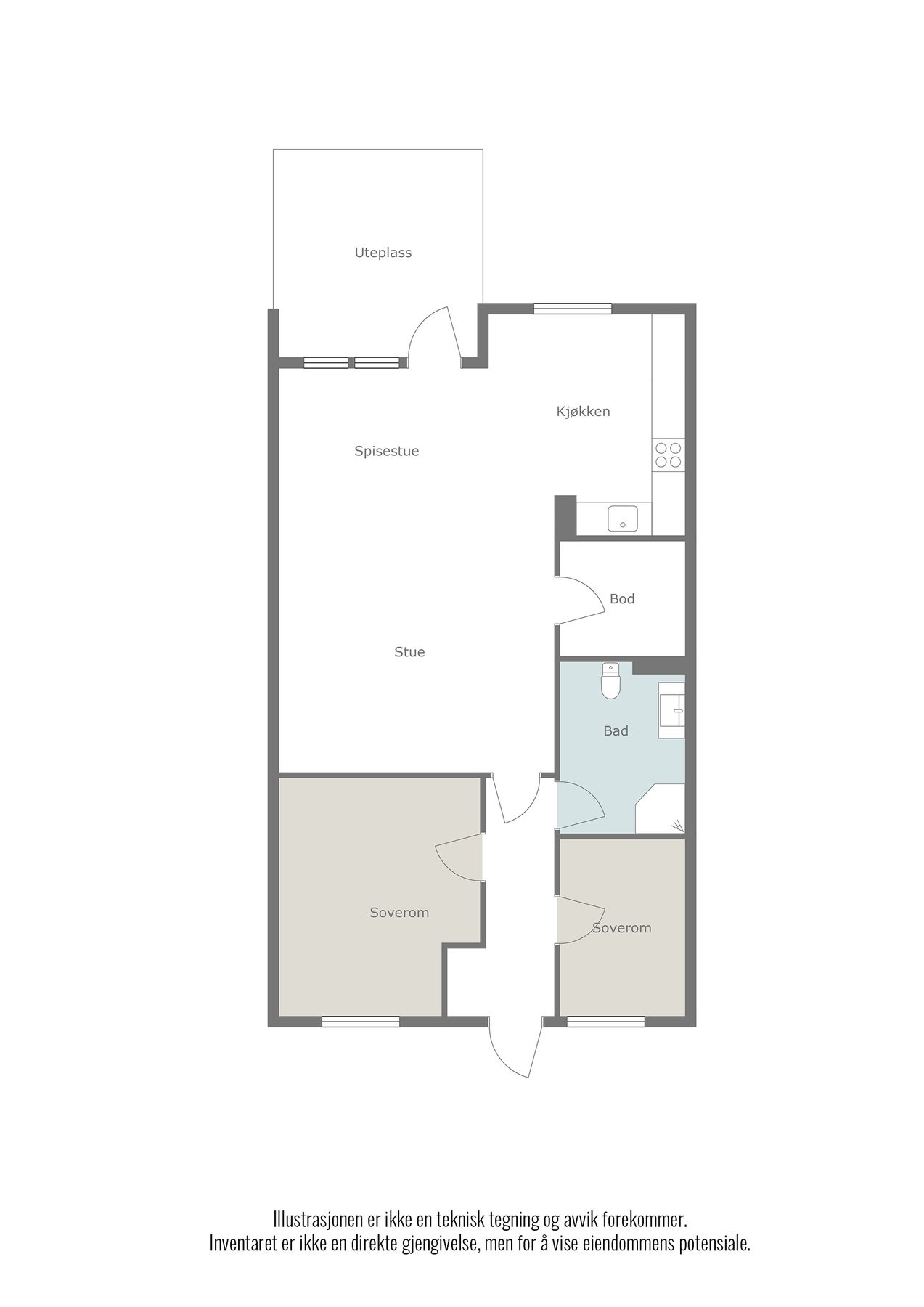 Plantegning. Galleribilde