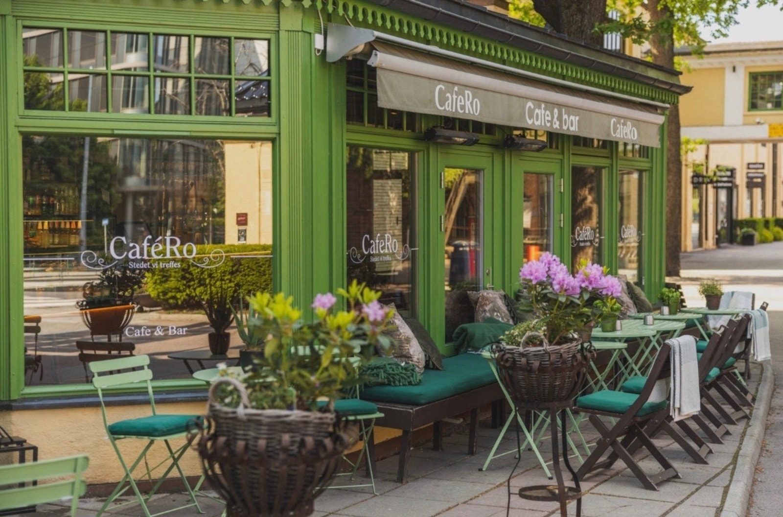 - Thune har flere hyggelige kaféer og restauranter - Galleribilde