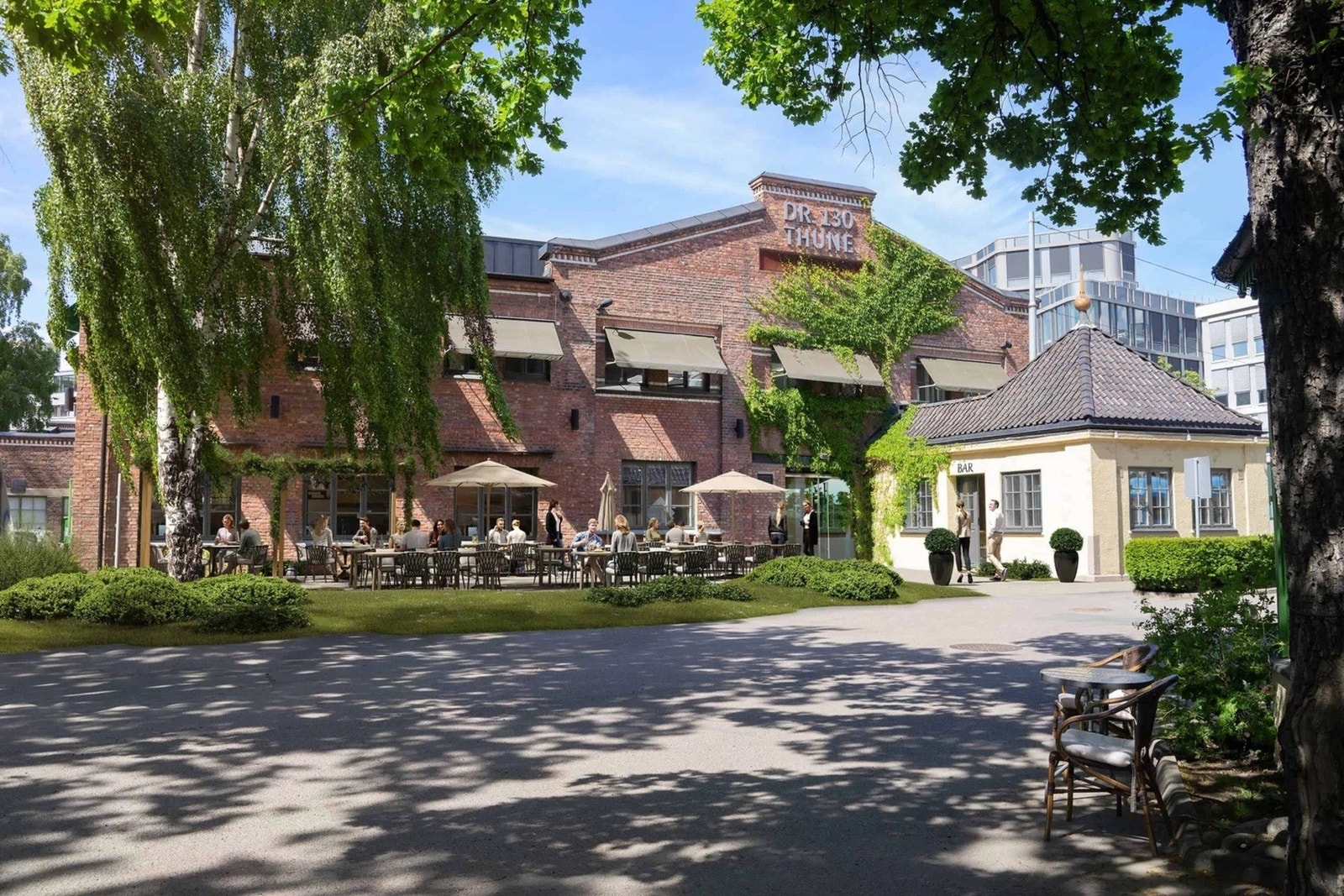 - Populære Peloton rett over gaten. Høsten 2025 åpnet også vinbaren Bobler i underetasjen i bygningen - Galleribilde